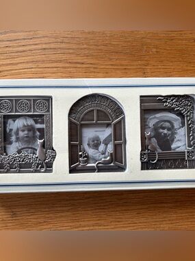 Vintage 1995 Set of 3 Royal Limited Mini CAT Picture Frames NIB Pewter